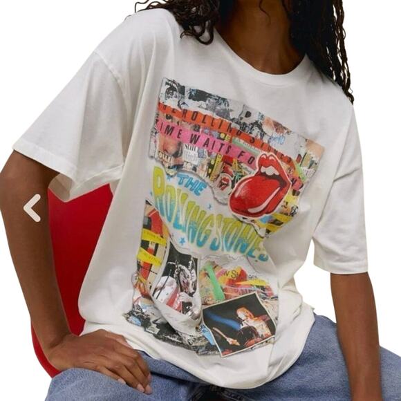 DAYDREAMER Rolling Stones Time Waits for No One Tee One Size New w/ Tag MSRP $88 - Picture 4 of 8